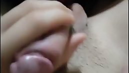 Sweet brunette is licking her lover's ass in the middle of the night, because he likes it