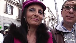 Milf italienne baise avec un fran&ccedil;ais &agrave; grosse bite