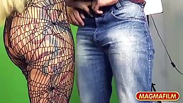 Tattooed German blonde went to a porn video casting to ride a rock hard dick, until she cums