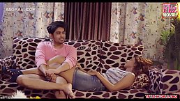 Frisky Indian brunette is cheating on her boyfriend with a guy she likes a lot