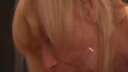 Milf wearing a red corset plays with her experienced cooter and enjoys anal in reverse cowgirl
