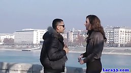 Bonded milf fucked by bloke she pickedup