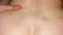 Plump blonde housewife with big boobs likes to get cum all over her lips, after sex