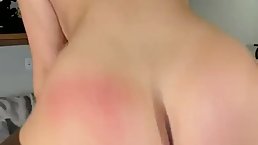 Naughty brunette with big boobs likes to get cum all over her face after having steamy sex