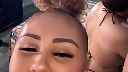 Ebony cock sucker is often giving deep blowjobs to friends, because she likes how it feels