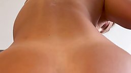 Great looking, blonde milf with big, firm tits is about to get fucked from the back