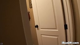 Brooke Haven was masturbating with a sex toy when her partner came and saw her