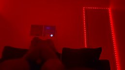 Horny chick is riding her lover's rock hard cock, in the middle of the night