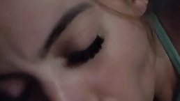 Cock loving babe is giving blowjobs even to her partner's friends, because she likes how it feels