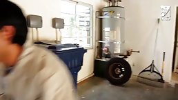 Eva Karera is sucking one of the biggest dicks she has ever seen and getting fucked hard
