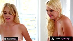 College girls met up to study but they ended up having a threesome, on the couch
