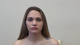 Great looking, amateur girl got completely naked in front of the camera, after she got hypnotized
