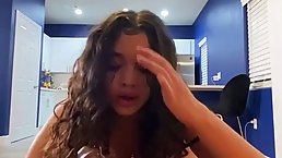 Busty amateur brunette is fucking a horny, black guy and enjoying every single second of it