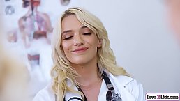 Two stepmoms, their stepdaughter, and a doctor enjoy an orgy with rimming and pussy-eating.