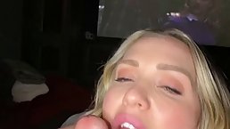 Frisky blonde babe is having hardcore sex with a man who is not her boyfriend