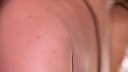Slutty, white babe is having sex with a black guy, in front of the camera