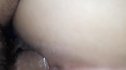 Horny, amateur girl is getting fucked from behind, in front of the camera and enjoying it
