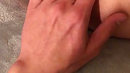 Busty babe from the neighborhood is often coming to my place to get fingered and fucked
