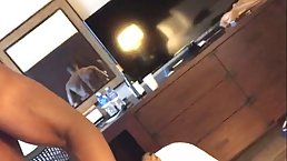 Chubby brunette, Danja is eagerly sucking a big, black dick and getting fucked from behind