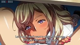 Busty cartoon babe is moaning from pleasure while having hardcore sex with her new partner