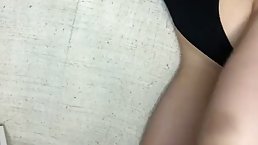 Passionate teen is masturbating in front of the camera for the first time, to earn some cash