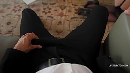 Cock loving girls are havng a casual, ffm threesome with a new neighbor, in his apartment