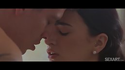 Claudia Bavel is making love with her handsome lover and moaning while getting stuffed with his dick