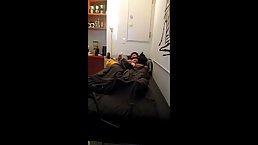 Korean babe is cheating on her partner not knowing about a hidden camera in the bedroom