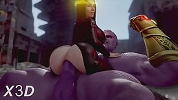 Busty redhead is getting nailed from the back and enjoying every single second of it
