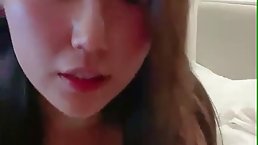 Sweet Asian girl is getting fucked in front of the camera, because it feels so good