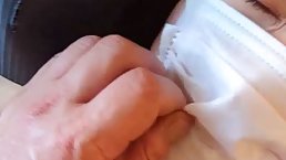 Korean brunette gets super horny every time her lover starts playing with her natural breasts