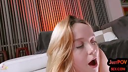 Anal oiled amateur teen POV banging while talking slutty