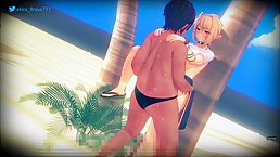 Nakayoshi Club Training (3dmmd)