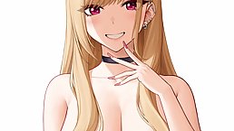 Kitagawa is a busty, cartoon blonde who is always in the mood to be naughty