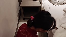 Kebaya Merah is having casual sex with a good friend, in the middle of the night