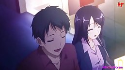 Cartoon babes with big boobs, Rikujoubu Joshi and Nama Onaho are always in the mood for sex
