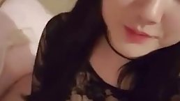 Japanese brunette likes to get licked from the back, because it always makes her moan