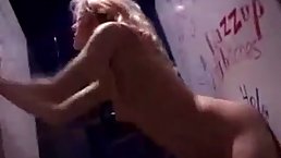 Casia is sucking a rock hard cock through a gloryhole and even getting fucked from the back