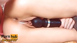 Anal sex loving woman is getting some in front of the camera and enjoying it a lot