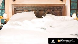 Red haired milf is often in the mood for a lesban experience with her step- daughter