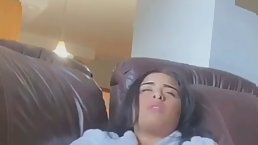 Brazilian brunette likes to use a sex toy while masturbating, because it always makes her cum