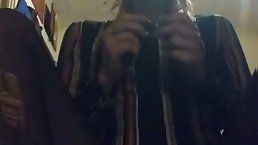 Natural blonde smoke's cigarette and bowls while jamming Porn Videos - Tube8