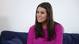 Anal sex loving brunette, Abby Somers is about to do it with a black guy