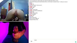 Horny guy is often jerking off while watching hot babes online, because it always makes him cum