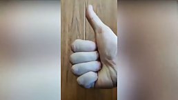 Amateur brunette with small tits is having sex in front of the camera, for the first time