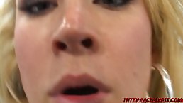 Busty blonde MILF Carly Parker gets her pussy hummered by BBC