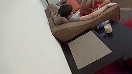 Busty mature mom Sadie Holmes enjoys double fuck with two young boys