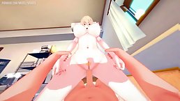 Incredible sex with a beautiful girl from Azur Lane game