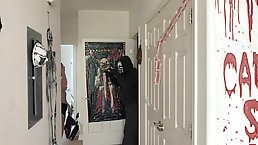 Little Red Riding Hood gets her hairy potty full of jizz
