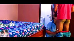 Tricky hotel manager fucks room cleaner woman